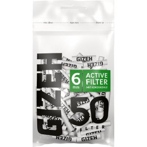 1 Beutel Gizeh Black Aktive Filter 6mm ( 1 Beutel a 50 