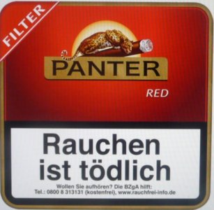 1 Blechschachtel mit jeweils 20 Zigarillos Panther Filt