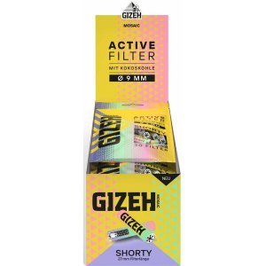 1 Kt. GIZEH Mosaic Active Filter Shorty 9mm, Inhalt 10 