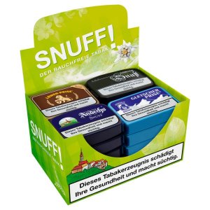 1 Kt. P�schl Mischkarton Snuff ( 40 x 10g Inhalt ) 4 ve