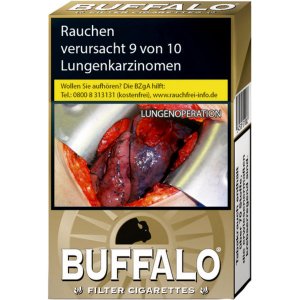 1 Stange Zigaretten Buffalo Gold / 10 P�. a 20 Zigarett