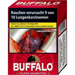 1 Stange Zigaretten Buffalo RED Maxi / 8 P�. a 28 Zigar