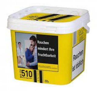 1 x 250g Volumentabak Schwarz-Gelb Eimer Enter