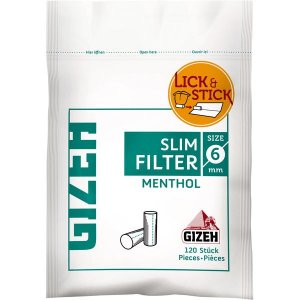 Zigarettenfilter Gizeh Menthol Filter, Drehfilter, Slim