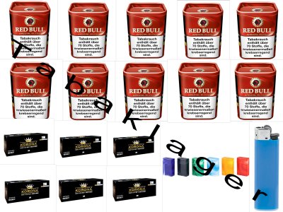 10 Dosen Red Bull Special Blend a120g, 1200 Zigarettenh
