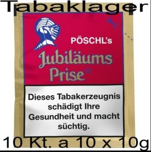 10 Kt. mit jeweils 10 x 10g Jubil�umsprise Schnupftabak