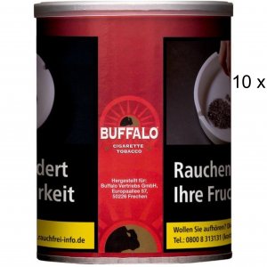 10 x 140g Zigarettentabak Buffalo Red American Blend 