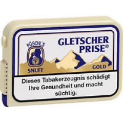 1 Kt. mit jeweils 10 x 10g Dosen Gletscherprise Gold \( ehemals Extra \) Schnupftabak / Snuff