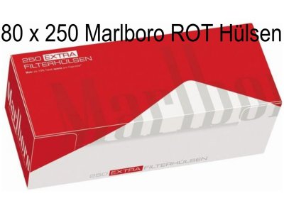 2 Original - Karton Zigarettenh�lsen Marlboro ROT 250 e