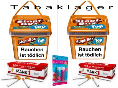 2 x 150g Fargo Stopf-Box / Stopfbox / Stopf Box / Zigarettentabak / 300 Zigarettenh�lsen