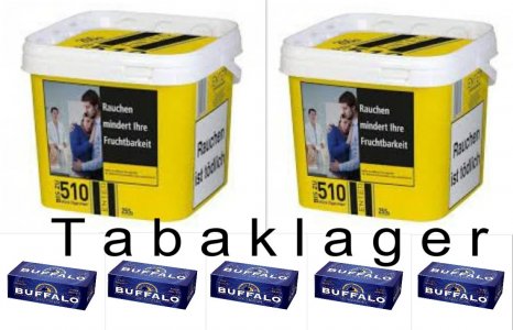 2 x 250g Volumentabak Schwarz-Gelb Eimer ENTER + 500 H�