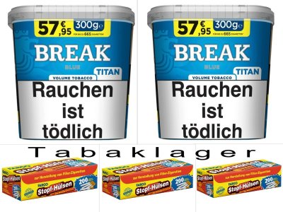 2 x Break blau 300g + 600 H�lsen