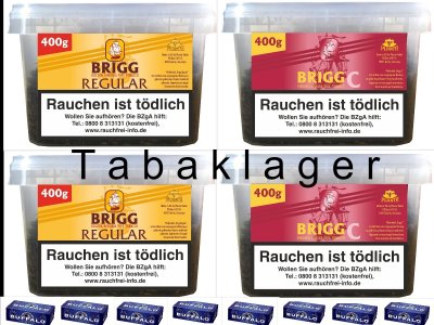 2 x Brigg Cherry 350g + 2 x 350g Brigg Regular ( auch z