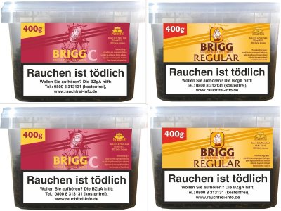 2 x Brigg Cherry 350g + 2 x 350g Brigg Regular ( auch z