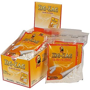 Zig Zag  Filters  Drehfilter \( Eindrehfilter \) 6mm / 1 Kt. mit 10 Beutel a 150 Filter