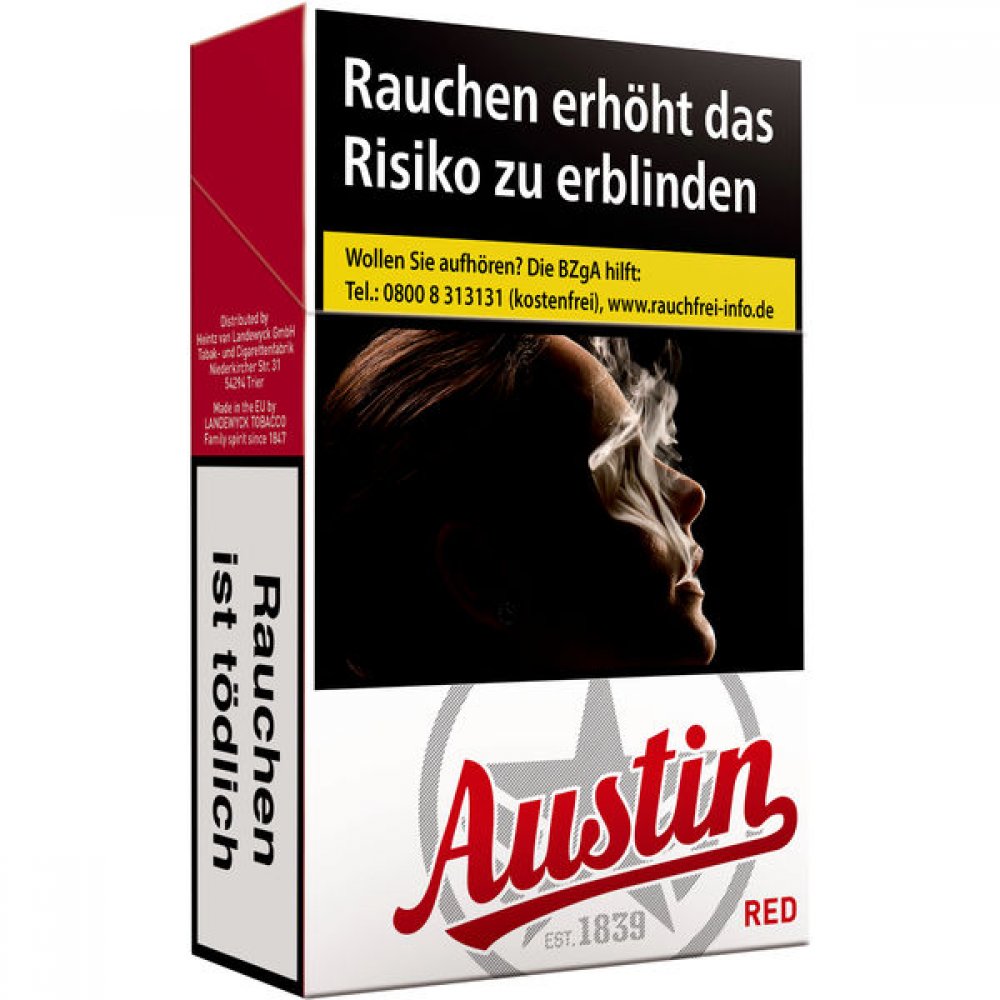 Wie Viele Zigaretten Sind In Einer Stange Austin Zigaretten 1 Stange mit 10 x 20er Packungen