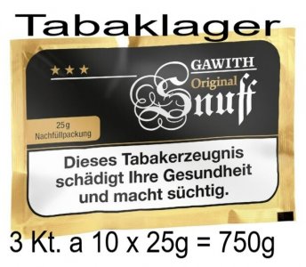 3 Kt mit jeweils 10 x 25g Inhalt Gawith Nachf�llpackung