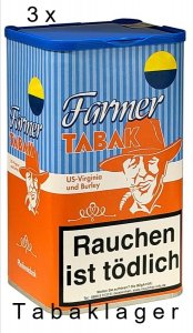 3 x 160g Farmer ( auch zum Stopfen geeignet ) Tabak