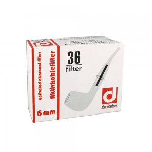 3 x 36 Denicotea 6mm Aktivkohlefilter zum Knallerpreis