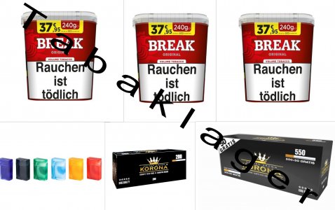 Zigarettentabak 185g Dose Break Original