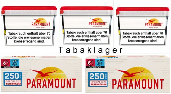 3 x  Paramount Tabak 125g ( 100g = 23,96 � ) + 500 H�lsen
