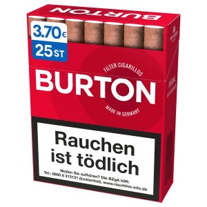 Pfeifentabakcigarillos Burton Original Naturdeckblatt 25er-Packung