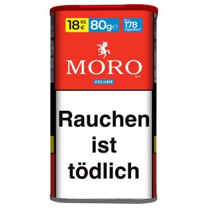 Zigarettentabak MORO rot Volumen Tabak 80g