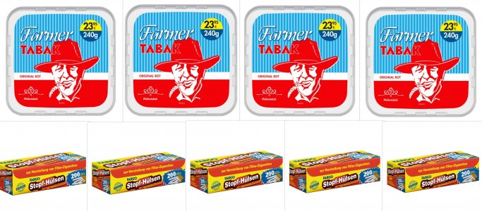 4 x 240g - Eimer Farmer ROT ( auch zum Stopfen geeignet