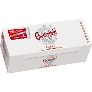 4 x 250 Zigarettenh�lsen Chesterfield red