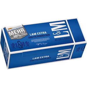 4 x 250er Zigarettenh�lsen L & M blau