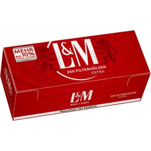 4 x 250er Zigarettenh�lsen L & M red