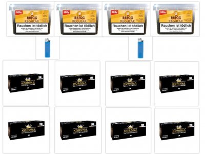 Pfeifentabak 4 x  Brigg Regular 350g und Zubeh�r