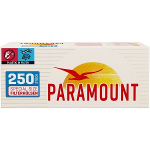 4 x Zigarettenhülsen Paramount 250er 4 x Zigarettenhülsen Paramount 250er