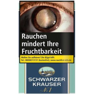5 Btl. Zigarettentabak Schwarzer Krauser Nr. 1 mit jeweils 30g Inhalt