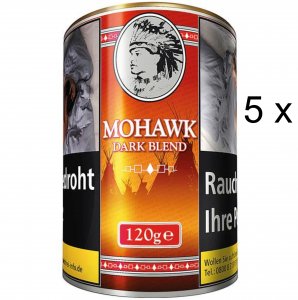 5 x 115g Zigarettentabak Mohawk Dark Tabak