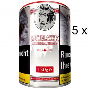 5 x 115g Zigarettentabak Mohawk Original Blend Tabak 
