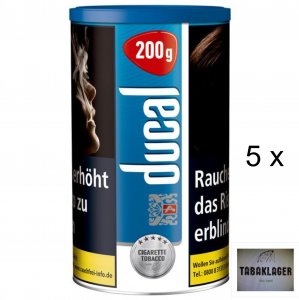 5 x 155g Zigarettentabak Ducal BLAU 5 x 155g Zigarettentabak Ducal BLAU