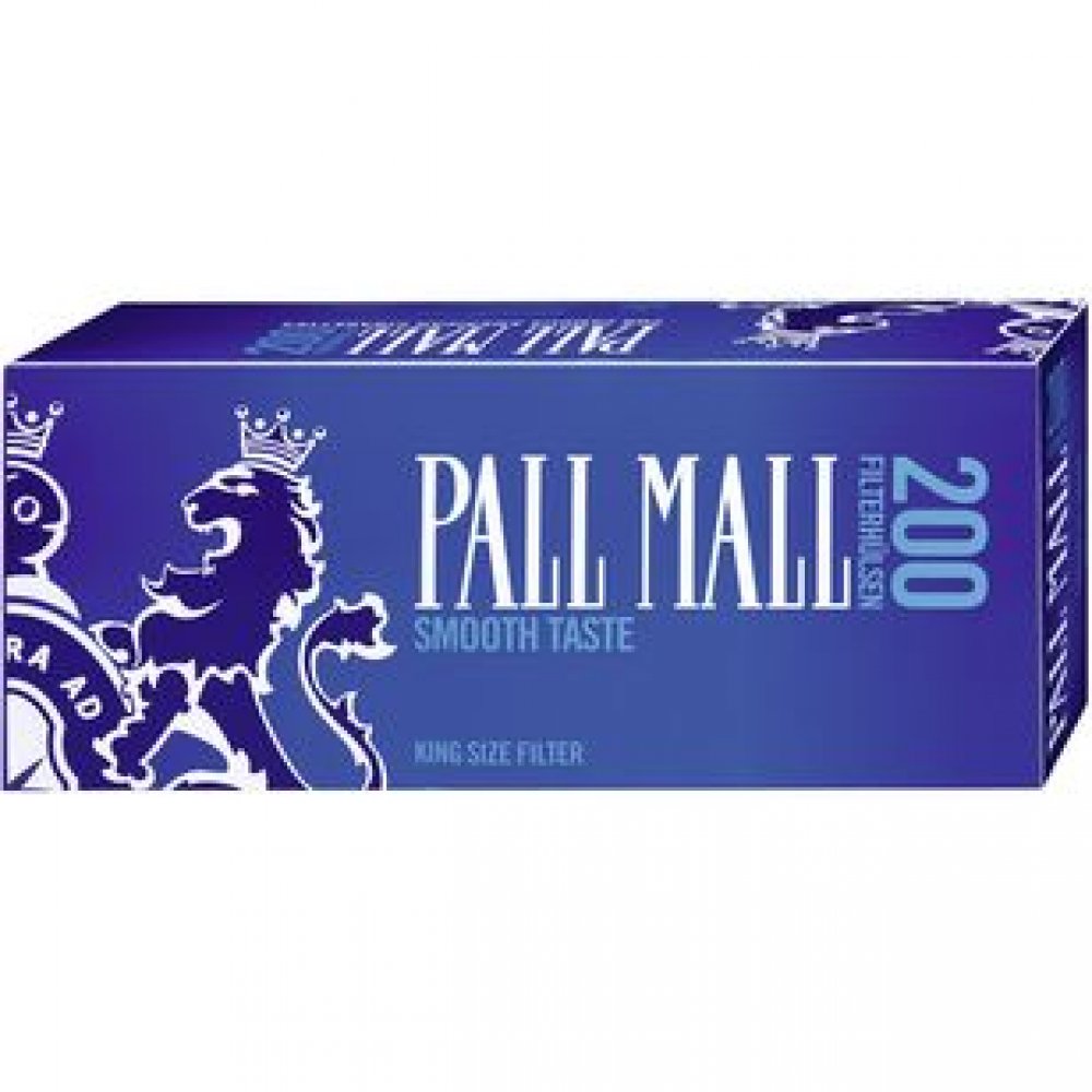 5 x Zigarettenhülsen Pall Mall blue Xtrau 200er
