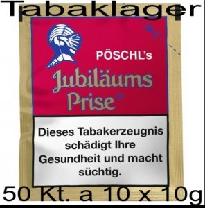 50 Kt. mit jeweils 10 x 10g Jubil�umsprise Schnupftabak
