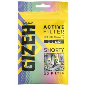GIZEH Mosaic Active Filter Shorty 9mm, Inhalt 30 St�ck 