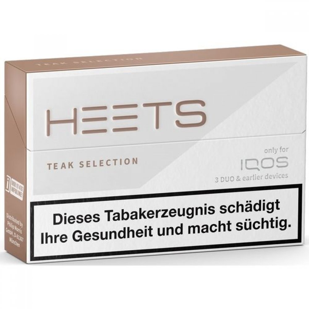 IQOS Heets TEAK / 1 Stange mit 10 x 20 Stück gereift Nußaroma