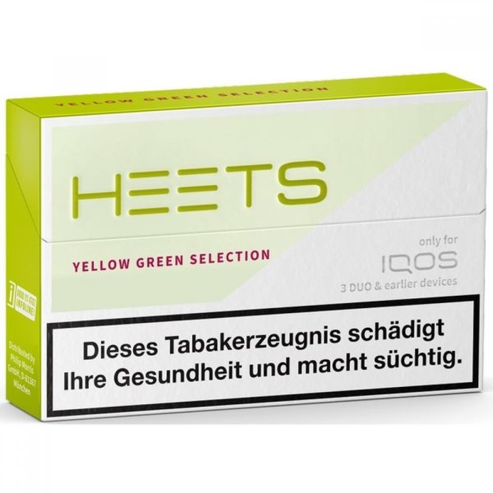 IQOS Heets YELLOW GREEN / 1 Stange mit 10 x 20 Stück
