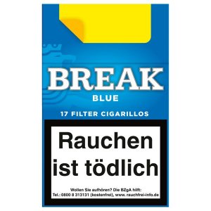 Pfeifentabakcigarillos Break BLAU / Stange 10 P�ckchen 