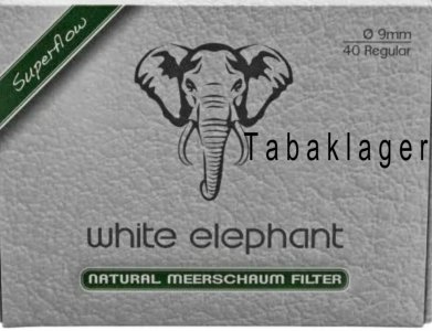 White Elephant Natur Meerschaum Filter 9mm
