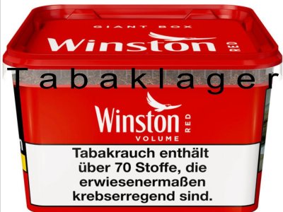 Zigarettentabak 1 x Winston Tabak rot 155g ( 100g = 32,23� )