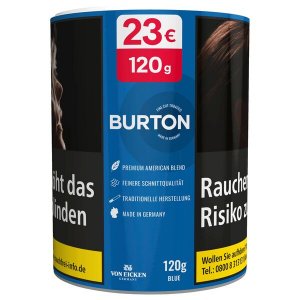 Zigarettentabak 120g Dose Burton Blau