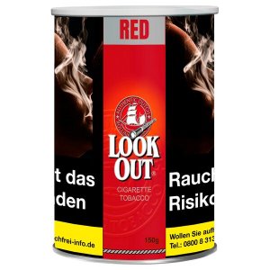 Zigarettentabak Look Out ROT Tabak 150g / noch alter Pr Zigarettentabak Look Out ROT Tabak 150g / noch alter Pr