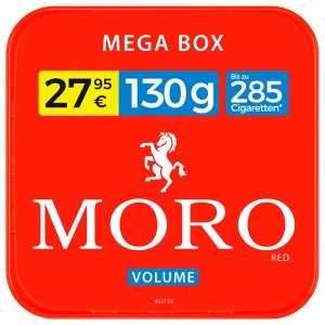 Zigarettentabak MORO rot Volumentabak 125g-Eimer ( 100g = 22,36� )
