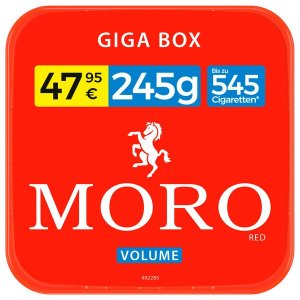 Zigarettentabak MORO rot Volumentabak 235g-Eimer ( 100g 20,41� )