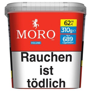 Zigarettentabak MORO rot Volumentabak 325g-Eimer ( 100g Zigarettentabak MORO rot Volumentabak 325g-Eimer ( 100g